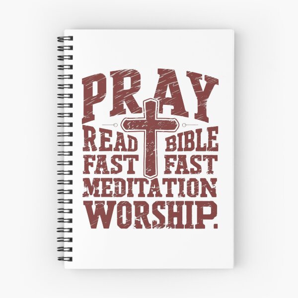 Item preview, Pray, Read Bible, Fast. Mediation, Worship designed and sold by Script-Melodies.