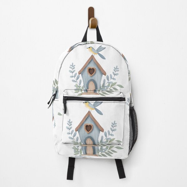 Item preview, Bird and blue wooden house clip art. designed and sold by Jayjaynaenae.