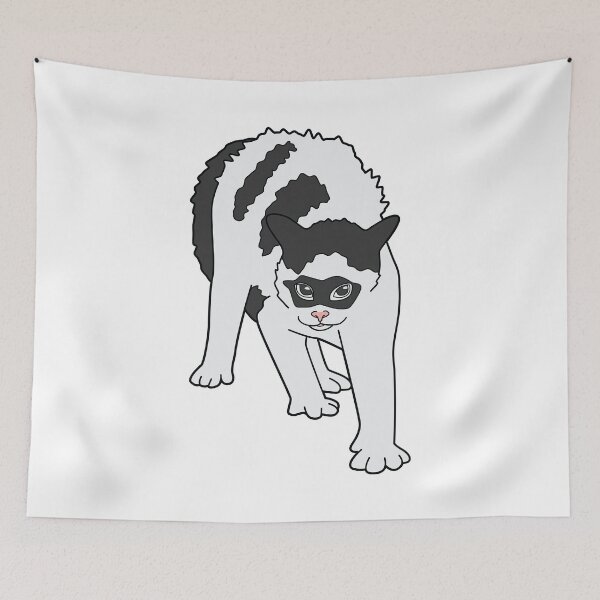 Item preview, Cat with mask - animal meme designed and sold by Rzera-.