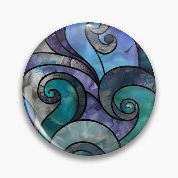 Item preview, New Zealand Māori Paua Pattern Koru Design 5 designed and sold by GrinGalore.