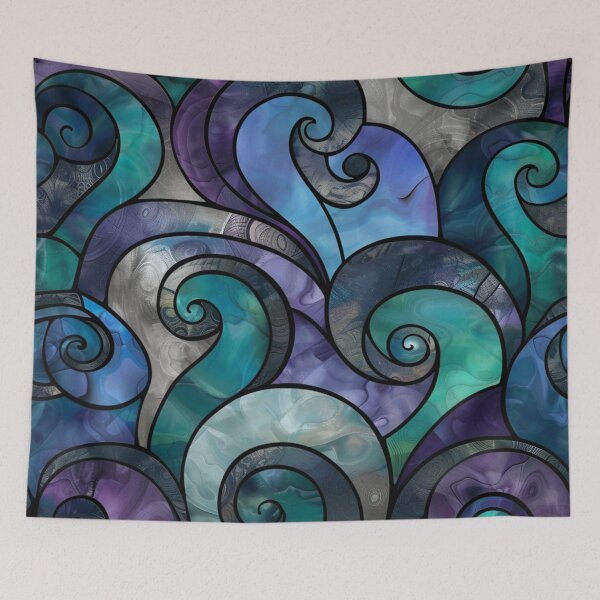 Item preview, New Zealand Māori Paua Pattern Koru Design 5 designed and sold by GrinGalore.