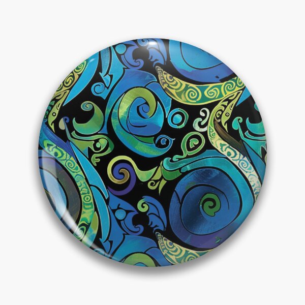 Artikelvorschau, Neuseeländisches Māori-Paua-Muster, Koru-Design 6 entworfen und verkauft von GrinGalore.