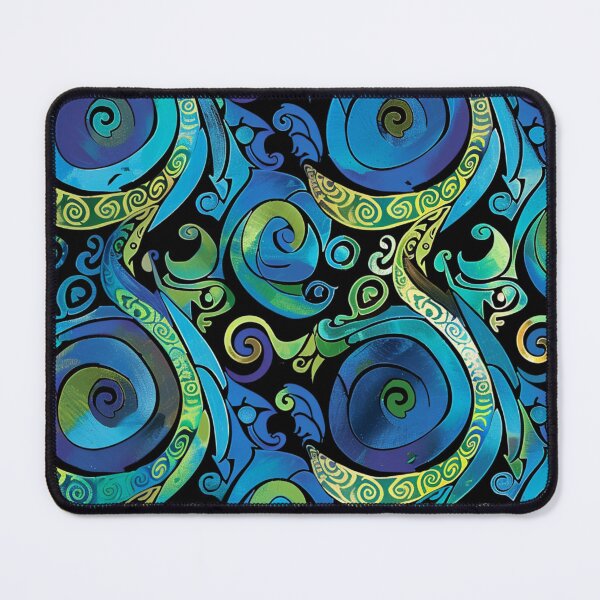 Item preview, New Zealand Māori Paua Pattern Koru Design 6 designed and sold by GrinGalore.