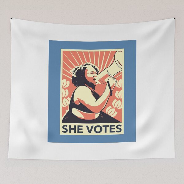 Item preview, SHE VOTES designed and sold by Shoppers-Secret.
