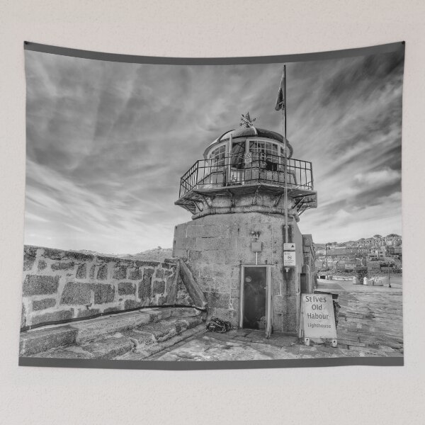 Item preview, Smeatons Pier Old Lighthouse St Ives designed and sold by Alisonchambers2.