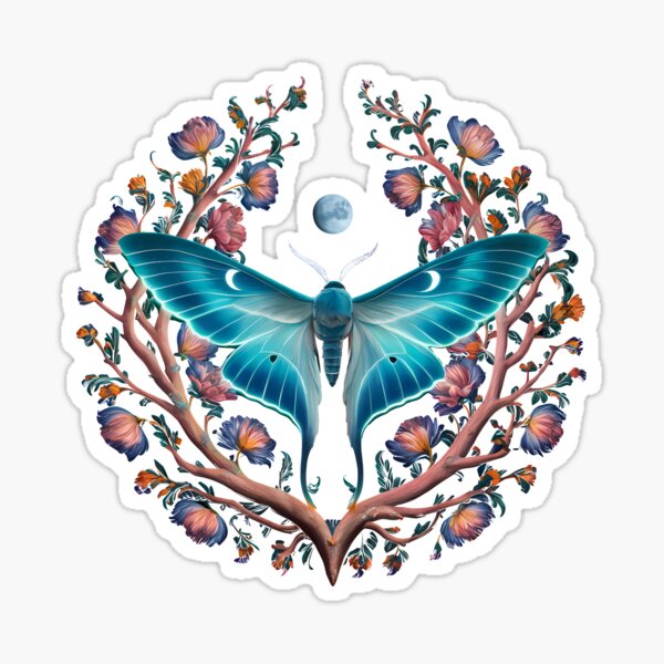 Artikel-Vorschau von Mondmotte, designt und verkauft von Funny Vintage Stickers And T-Shirts.