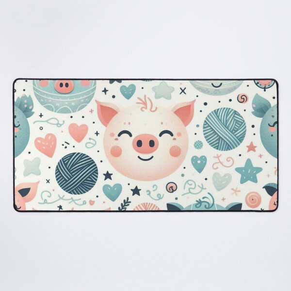 Item preview, Porcine Whimsy: A Pastel Parade designed and sold by Furbulous Faces.