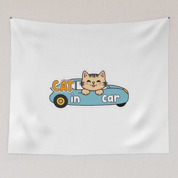 Item preview, Cat in car 2 designed and sold by Pandomondo.