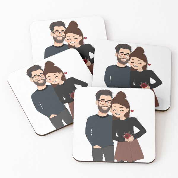 Item preview, Cute Couple designed and sold by HaxunLovesArt.