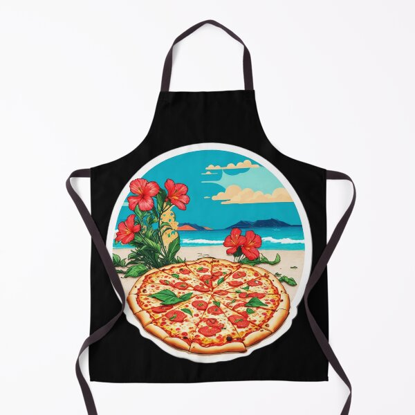 Item preview, Tasty Pepperoni Pizza on a Hawaiian Beach designed and sold by NautiChic.