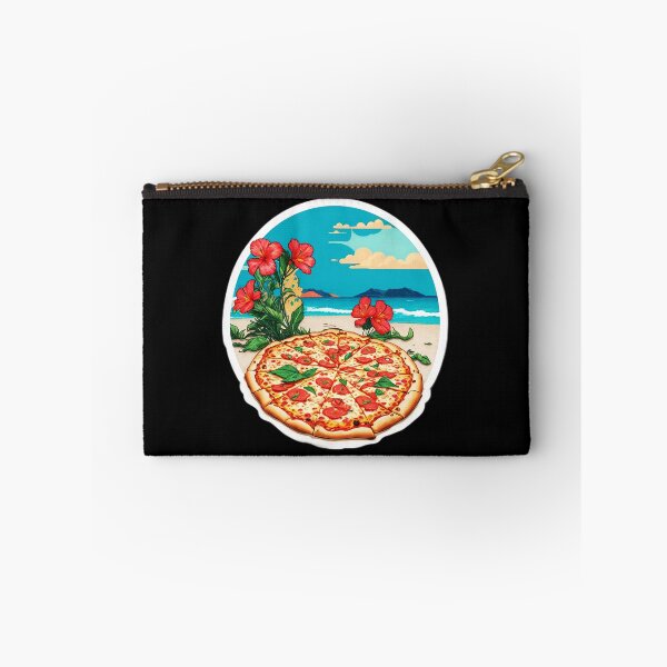 Item preview, Tasty Pepperoni Pizza on a Hawaiian Beach designed and sold by NautiChic.