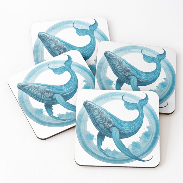 Item preview, Australian - Marine Humpback Whale Blue  designed and sold by inknships.