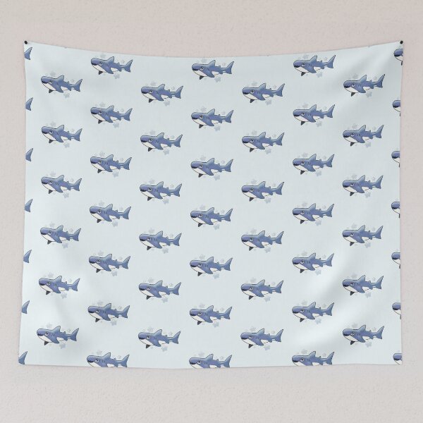 Item preview, White shark illustration  designed and sold by Artofmayara.