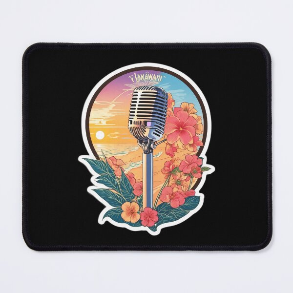 Item preview, Hawaii Radio Microphone with Orchids at Sunset designed and sold by NautiChic.