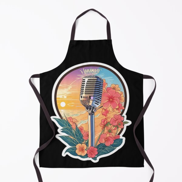 Item preview, Hawaii Radio Microphone with Orchids at Sunset designed and sold by NautiChic.