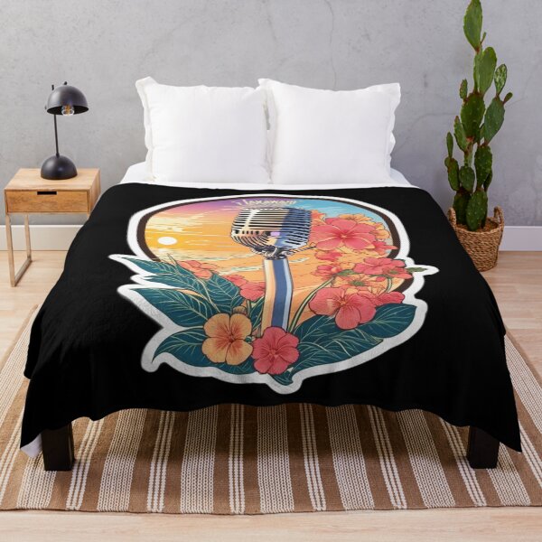 Item preview, Hawaii Radio Microphone with Orchids at Sunset designed and sold by NautiChic.