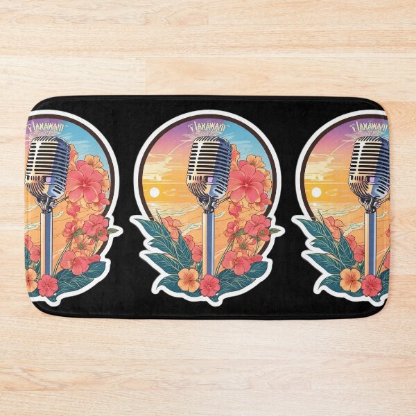 Item preview, Hawaii Radio Microphone with Orchids at Sunset designed and sold by NautiChic.