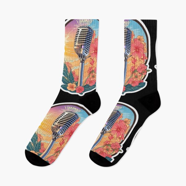 Item preview, Hawaii Radio Microphone with Orchids at Sunset designed and sold by NautiChic.