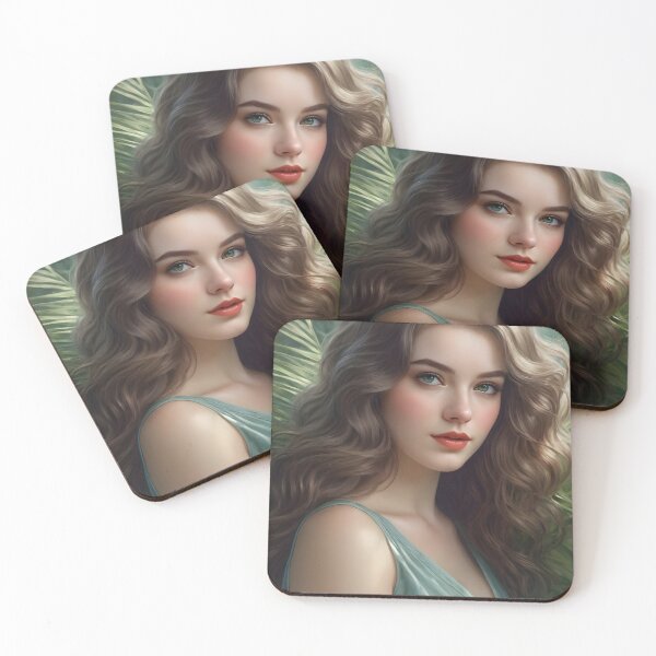 Item preview, Pretty Girl and Tropical Trees designed and sold by Pim-Crystal.