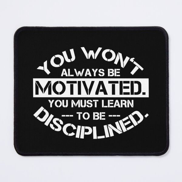 Item preview, Motivated & Disciplined (White) designed and sold by FamiAlias.