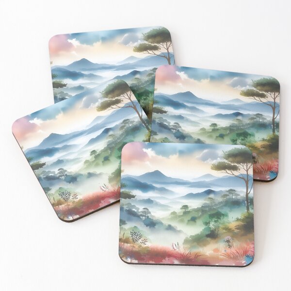 Item preview, Misty Hills Colorful Landscape designed and sold by Fashiospice07.