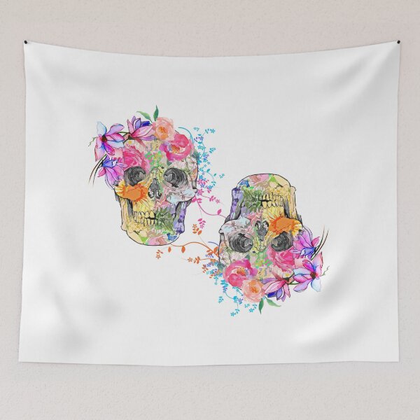 Item preview, Couple floral Skull  designed and sold by Nora Gad.