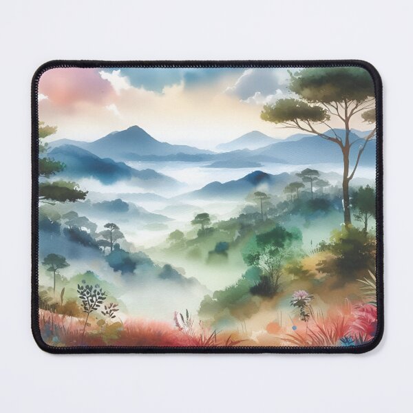 Item preview, Misty Hills Colorful Landscape designed and sold by Fashiospice07.