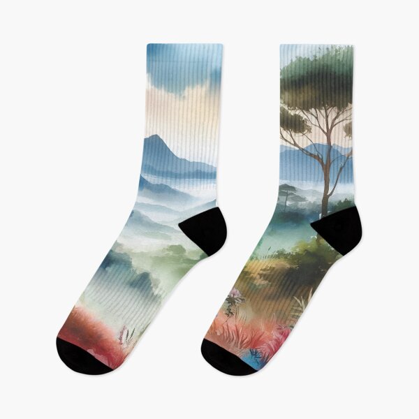 Item preview, Misty Hills Colorful Landscape designed and sold by Fashiospice07.