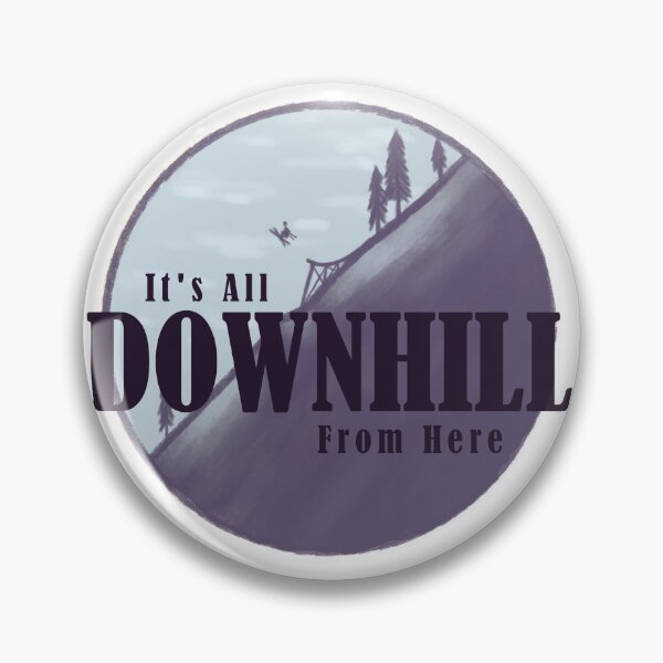 Item preview, It's All Downhill from here - Gray Colorway designed and sold by aMIAzing.