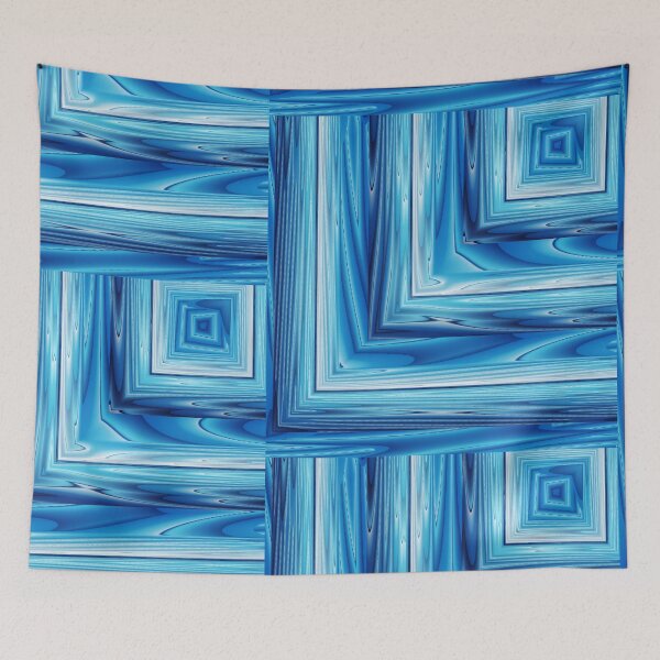 Item preview, Blue corners and a square designed and sold by Tiia Vissak.