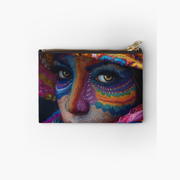 Item preview, Vibrant colored threads creating an intricate colorful woman portrait  designed and sold by Artessie.