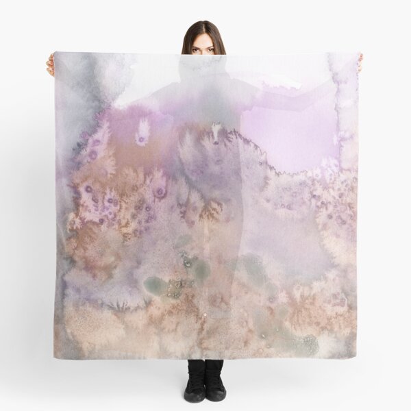 Abstraktes Aquarelldesign inspiriert vom Tongariro National Park in Neuseeland Tuch