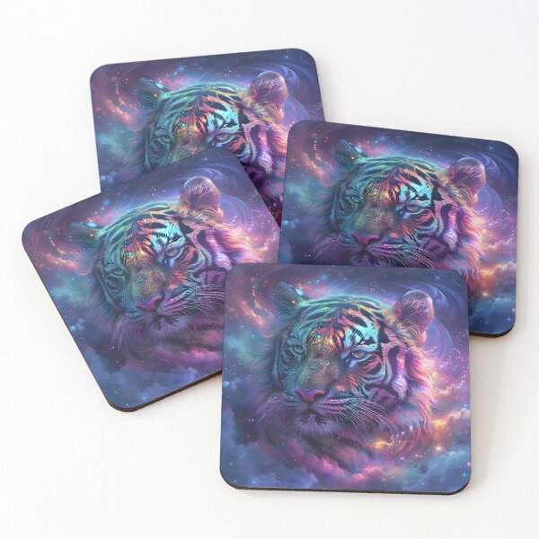 Item preview, Cosmic Tiger Fractal Fusion designed and sold by AI-Only Creations.