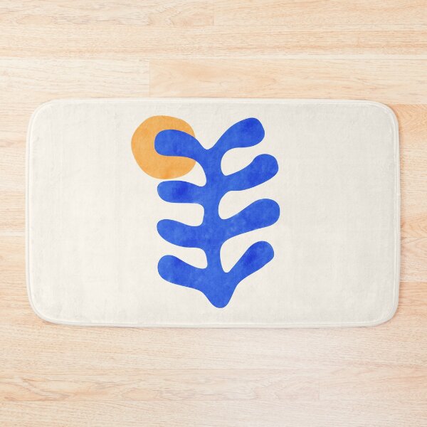 Item preview, After Henri Matisse Cut-Outs Watercolor Blue Orange designed and sold by ahumbleconcept.
