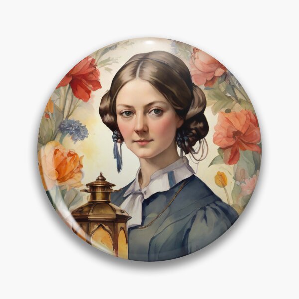 Item preview, Nurse practitioner- Florence Nightingale go with the flo design - Retro Art designed and sold by The-LanternGirl.