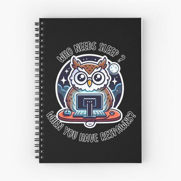 Item preview, "Who Needs Sleep?" Night Owl Gamer designed and sold by NiftyTees.