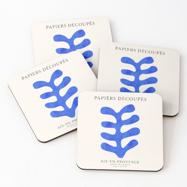 Item preview, After Henri Matisse Cut-Outs Watercolor Blue designed and sold by ahumbleconcept.