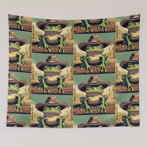 Item preview, Cowboy Frog designed and sold by FarmOfCuties.