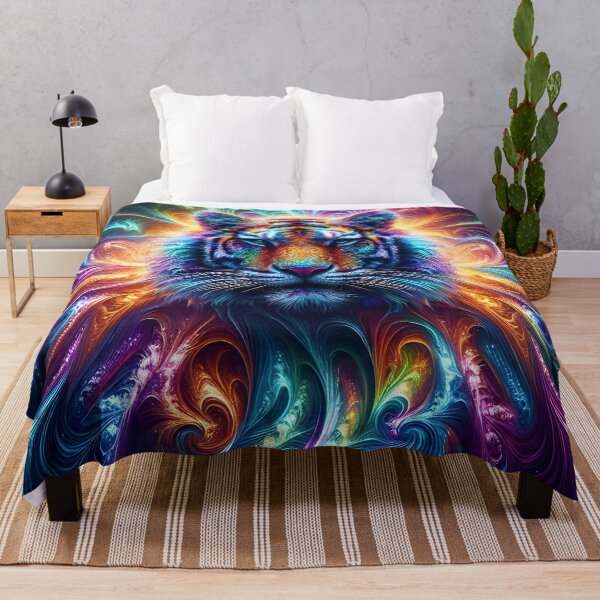 Item preview, Astral Tiger Fractal Art designed and sold by AI-Only Creations.