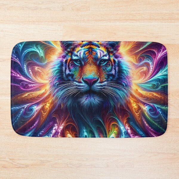 Item preview, Astral Tiger Fractal Art designed and sold by AI-Only Creations.