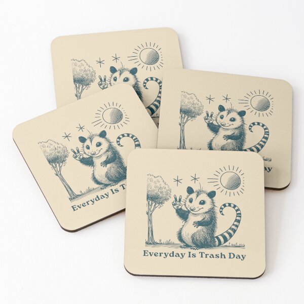 Item preview, Everyday Is Trash Day Funny Raccoon Saying Quote Men Women designed and sold by VerdePlantTees.