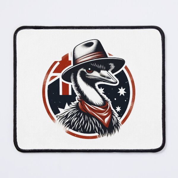 Item preview, Emu with Akubra Australia cute Animals designed and sold by Dolphin Graphic.