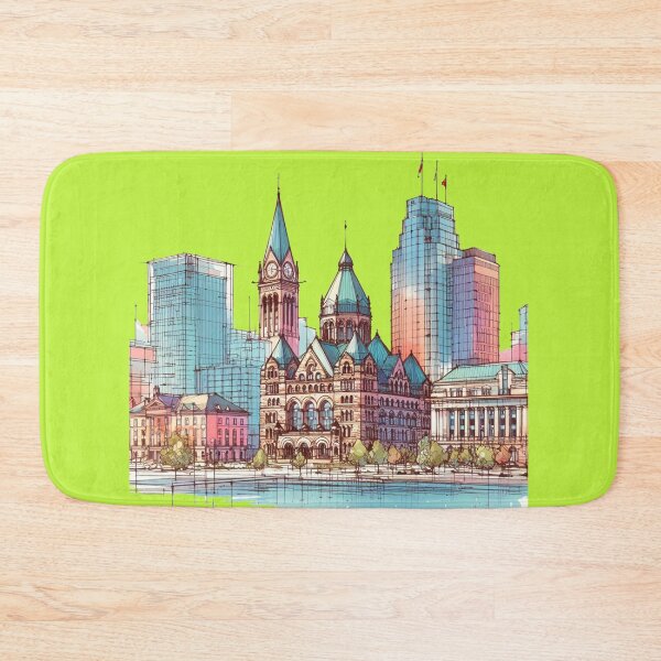 Item preview, 3D London Ontario Skyline Sketch Art,   designed and sold by PaintMeWorld.
