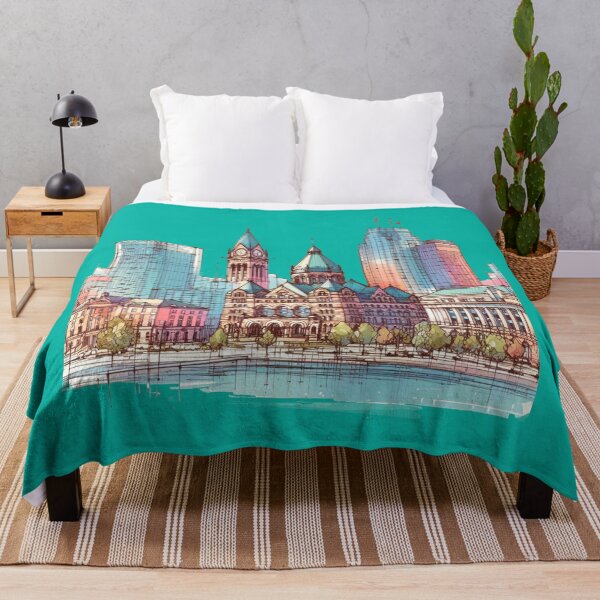Item preview, 3D London Ontario Skyline Sketch Art, designed and sold by PaintMeWorld.
