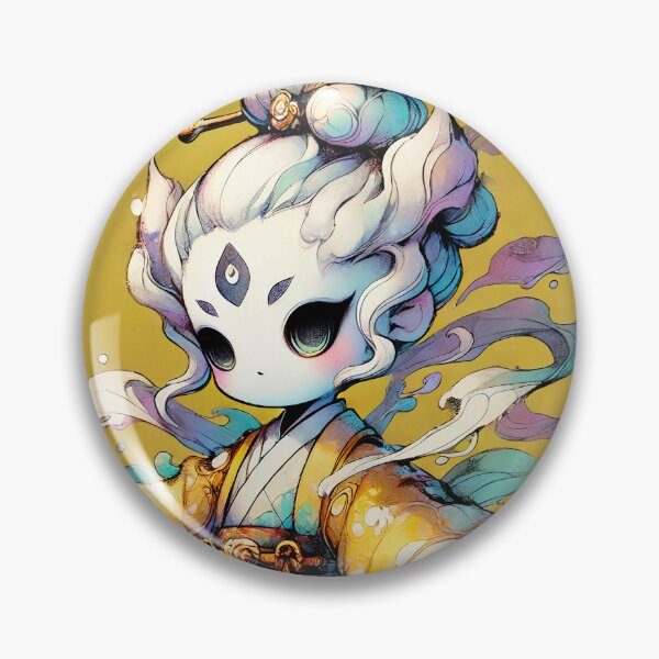 Item preview, Shiro-uneri - Cute White Powder Yokai of the Hyakki Yagyo designed and sold by LUMINGSTUDIO.