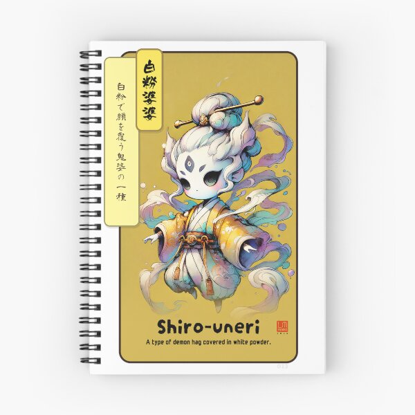Item preview, Shiro-uneri - Cute White Powder Yokai of the Hyakki Yagyo designed and sold by LUMINGSTUDIO.