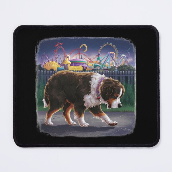 Item preview, Sad dog next to the amusement park 2 designed and sold by MyNiceDesigns.