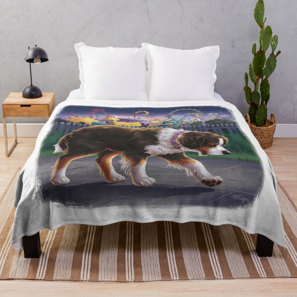 Item preview, Sad dog next to the amusement park 2 designed and sold by MyNiceDesigns.
