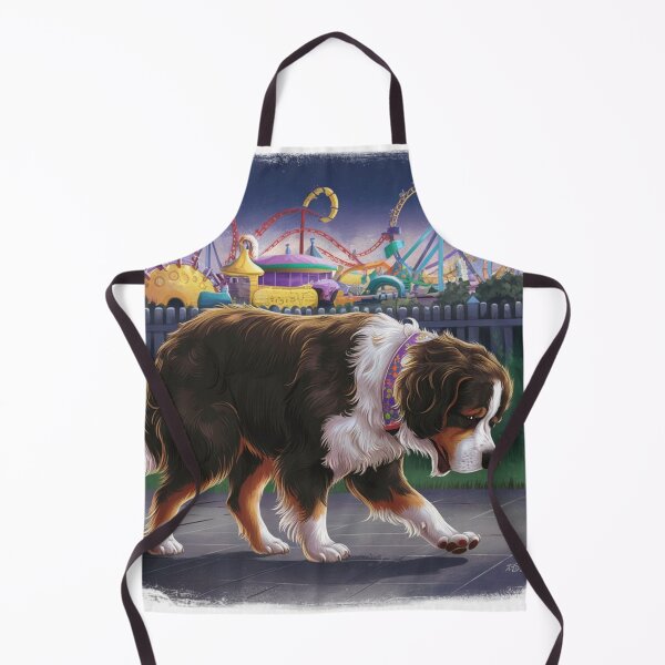 Item preview, Sad dog next to the amusement park 2 designed and sold by MyNiceDesigns.