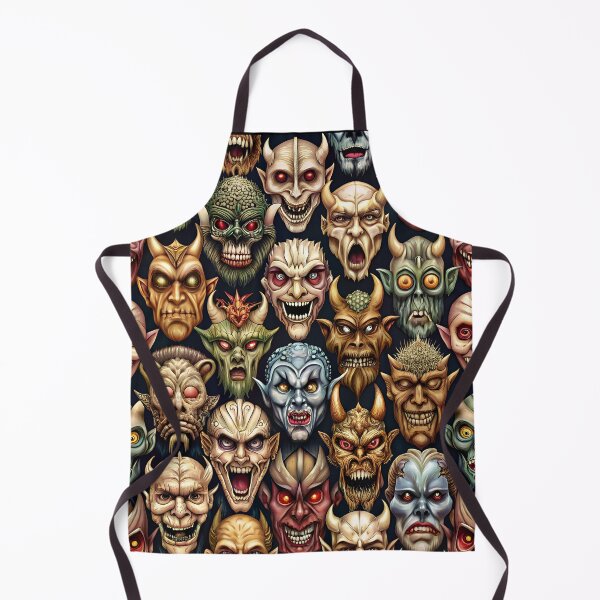 Item preview, Gothic Creatures Faces Pattern designed and sold by Itsheartshop.
